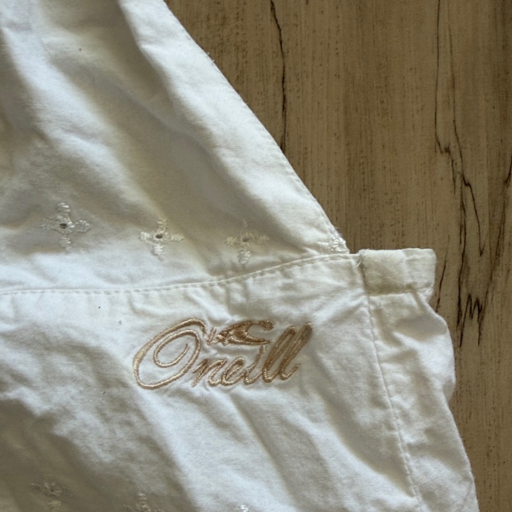 O'Neill White Lace Halter Tank Top - Picture 4 of 6